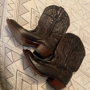 Women’s Size 8 Extra Wide Vintage Alberta Brown Western Boots